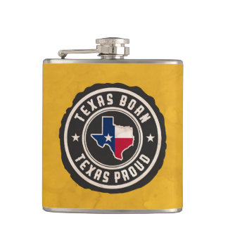 Designer Hip Flask- Texas Born Hip Flask