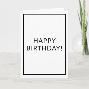 Designer Inspired White Card