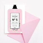 Designer Kids' Perfume Beauty Spa Birthday  Invitation<br><div class="desc">Your little fashionista is celebrating her big day! Celebrate in style with our "Perfume Number" birthday invitation design. This design is simple,  modern,  and perfect for your little mogul. This can be used for a small get together,  a spa-theme birthday or just a girls' day in.</div>