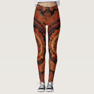 Designer Leggings with Tattoo-Inspired Patterns