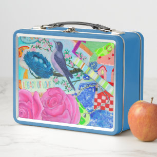 Designer Metal Lunchboxes - Art by Debbie Davidson
