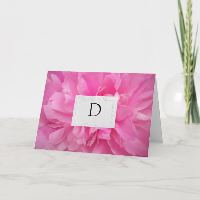 DESIGNER MONAGRAMMED WEDDING THANK YOU NOTES (Front)