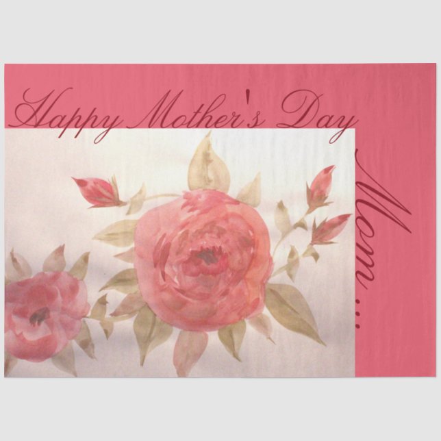 Designer Mother's Day Gift Tissue Paper (Front)