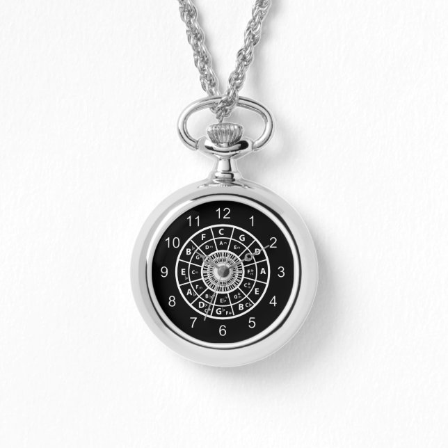 Designer music circle of fifths watches (Front)