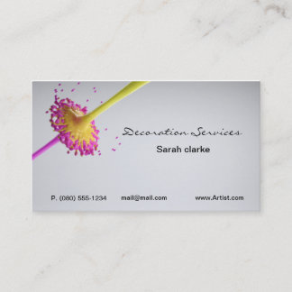 Designer or Decorator business card