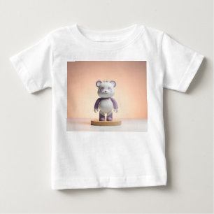 Designer Panda Vinyl Toy Porcelain Finish Baby T-Shirt