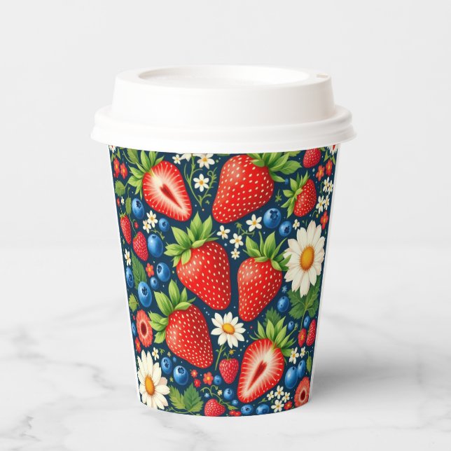 Designer Paper Cup w/Lid (Front)