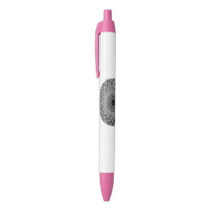 designer pen with monochrome mandala art