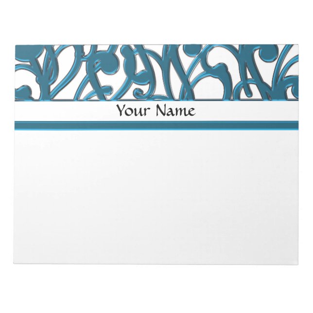 Designer Personalised Notepad Template (Front)