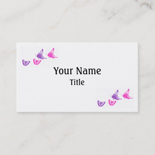 Designer Photo Business Cards Template (Front)