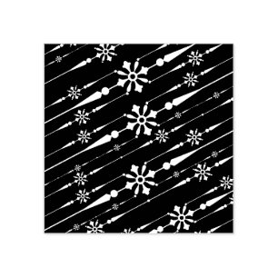 designer snowflakes art stamp