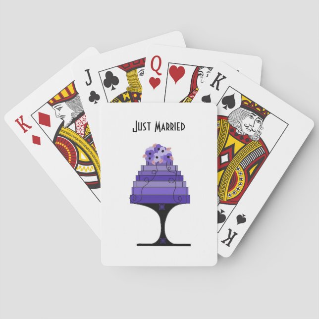 Designer Wedding Cake Playing Cards (Back)