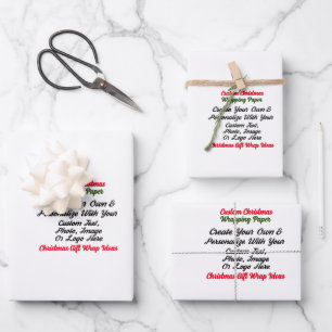 Designer Wrapping Paper - Custom Gift Wrap Sheets