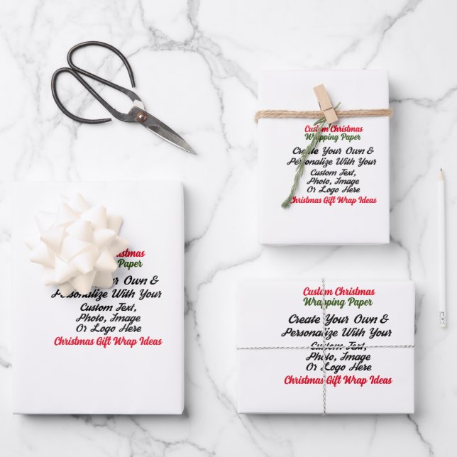 Designer Wrapping Paper - Custom Gift Wrap Sheets (Front)