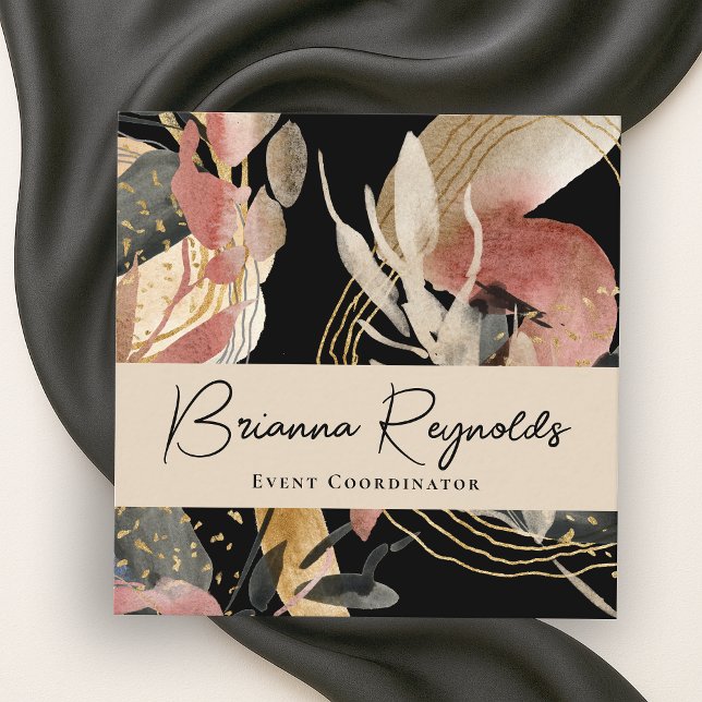 Designer's Choice Artistic Abstract Square Business Card (Creator Uploaded)