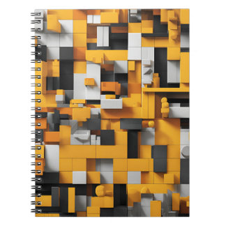 Designer's Notebook with Bold Yellow and Black 