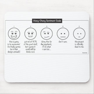 Designer's Pain/Sentiment Scale Mousepad