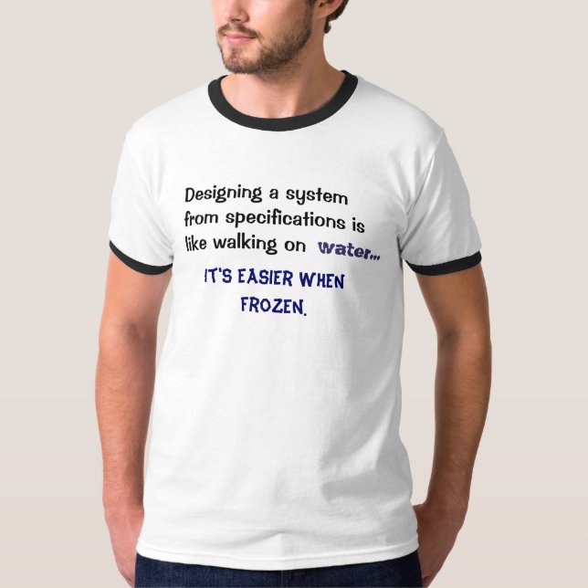 Designing a system t-shirt (Front)