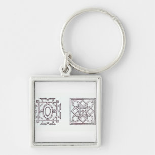 Designs for a knot garden, from 'The Country House Key Ring