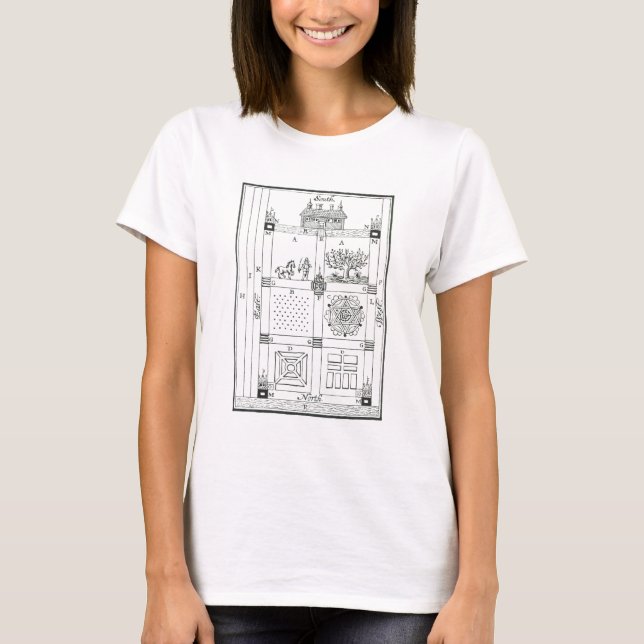 Designs for a sectioned garden, from 'The New Orch T-Shirt (Front)