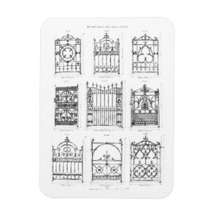 Designs for cast-iron gates, from 'Macfarlane's Ca Magnet