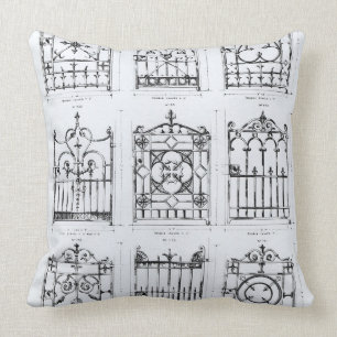 Designs for cast-iron railings, from 'Macfarlane's Cushion