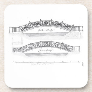 Designs for garden bridges, published 1773 (engrav coaster