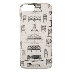 Designs for garden seats, from 'A Compendium of Dr Case-Mate iPhone Case