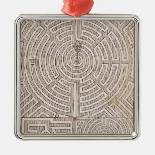Designs for mazes, from 'The Dutch Gardener' by Jo Metal Tree Decoration
