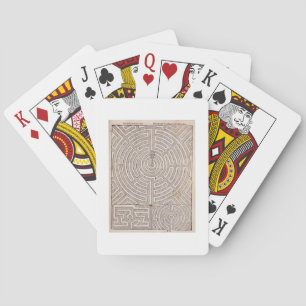 Designs for mazes, from 'The Dutch Gardener' by Jo Playing Cards