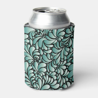 Desirable Fleur Pattern in Minty Green Can Cooler