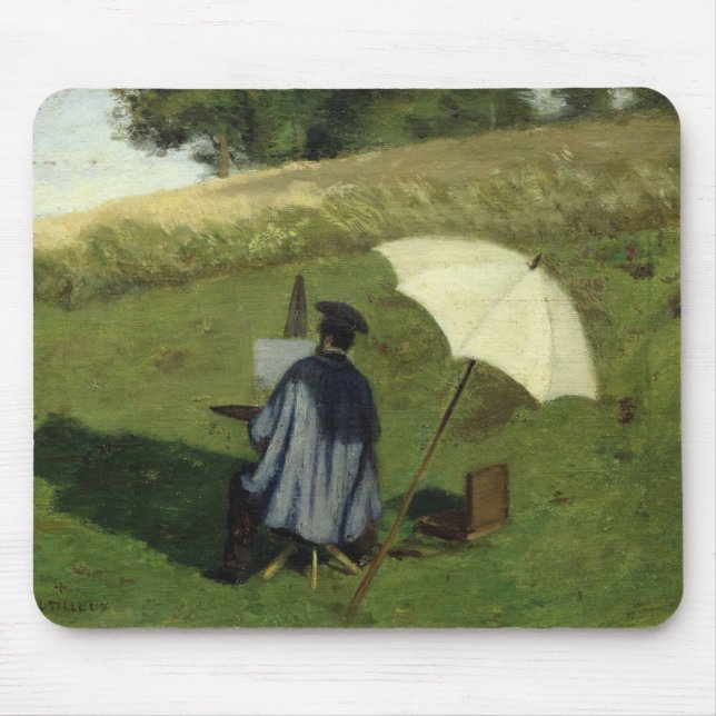 Desire Dubois Painting in the Open Air, c.1852 Mouse Pad (Front)