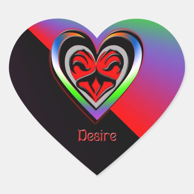 Desire Heart Sticker (Front)