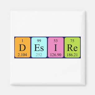 Desiré periodic table name magnet