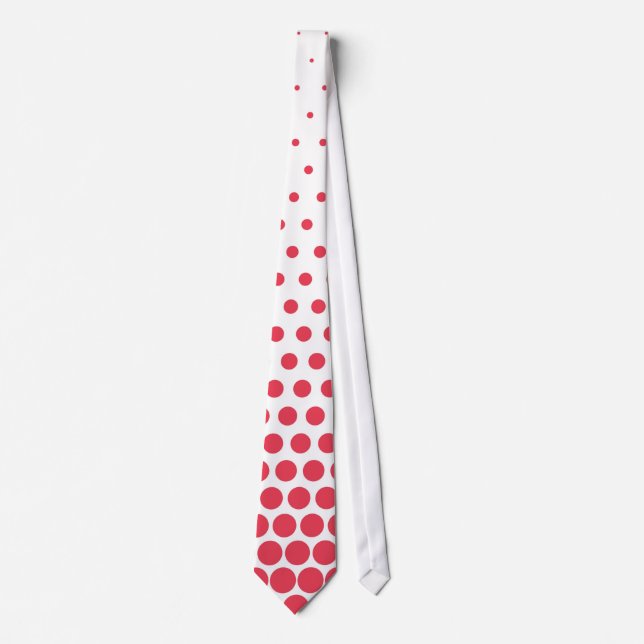Desire Polka Dot Modern White Tie (Front)