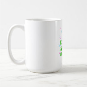 Desk Chaos + Hot Coffee – Women's Motivational Mug