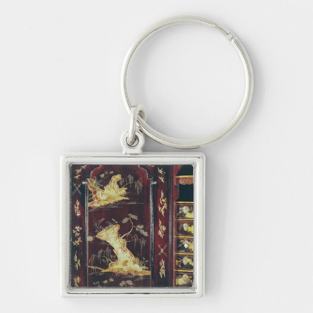 Desk decorated with Chinese lacquer Key Ring (Front)