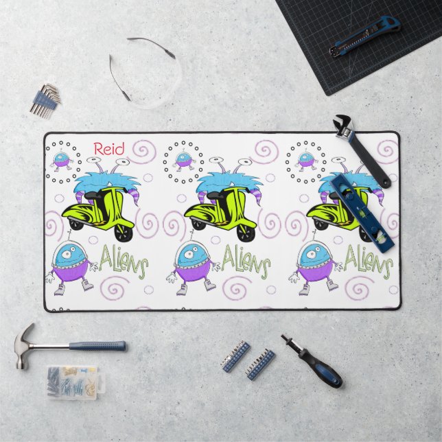 Desk Mat Aliens Space  (Workstation)
