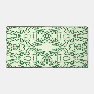 Desk Mat, An elegant green classic design  Desk Mat