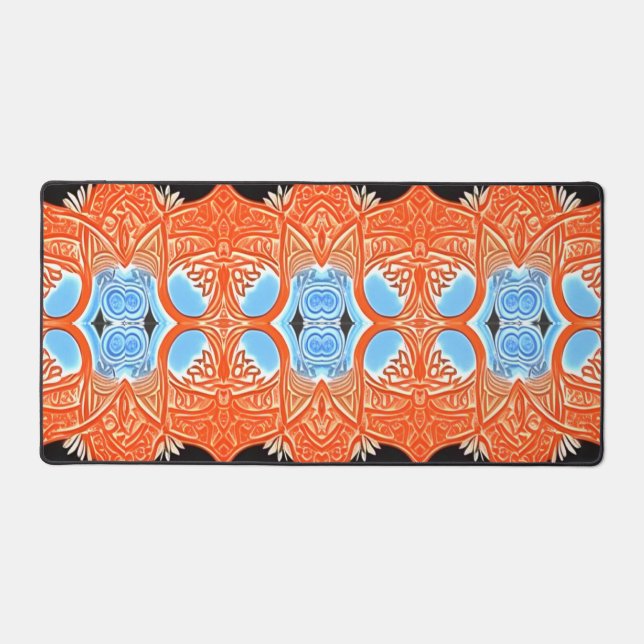Desk Mat, An elegant multicolor classic design  De Mat (Front)