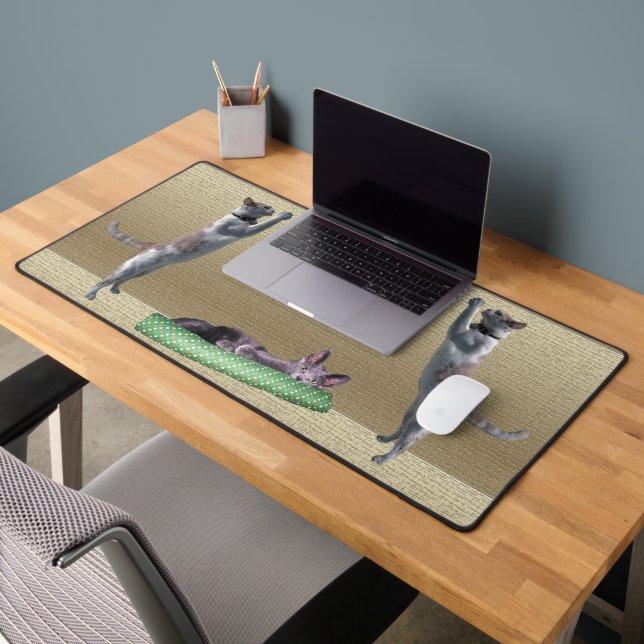 Desk Mat - Cats at Play (Office 2)