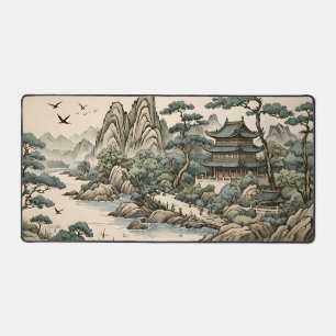 Desk Mat - Chinese Painting