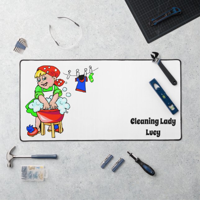 Desk Mat Cleaning Lady  (Workstation)