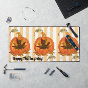 Desk Mat Happy Thanksgiving Turkey