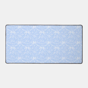 Desk Mat Light Blue Bows
