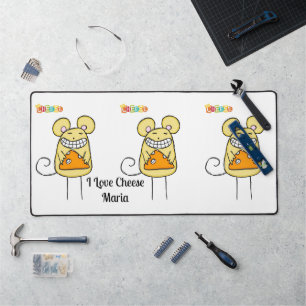 Desk Mat Mouse Mice Cheese 