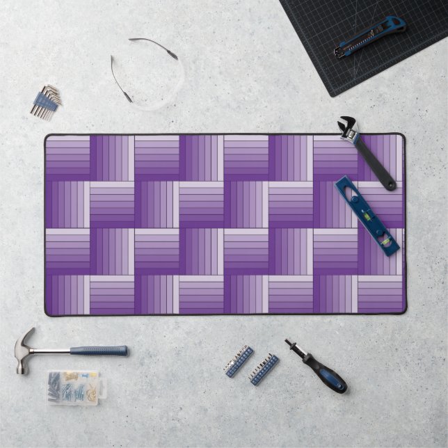 Desk Mat -  Ombre Stripes in Your Choice of Colour (Workstation)