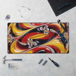 Desk Mat with Colours of Belgium
