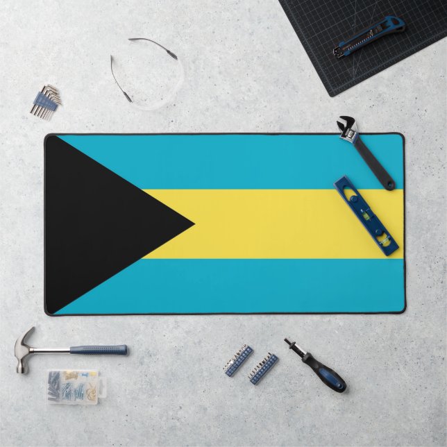Desk Mat with flag of Bahamas (Workstation)