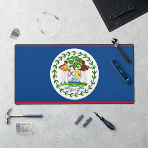 Desk Mat with flag of Belise